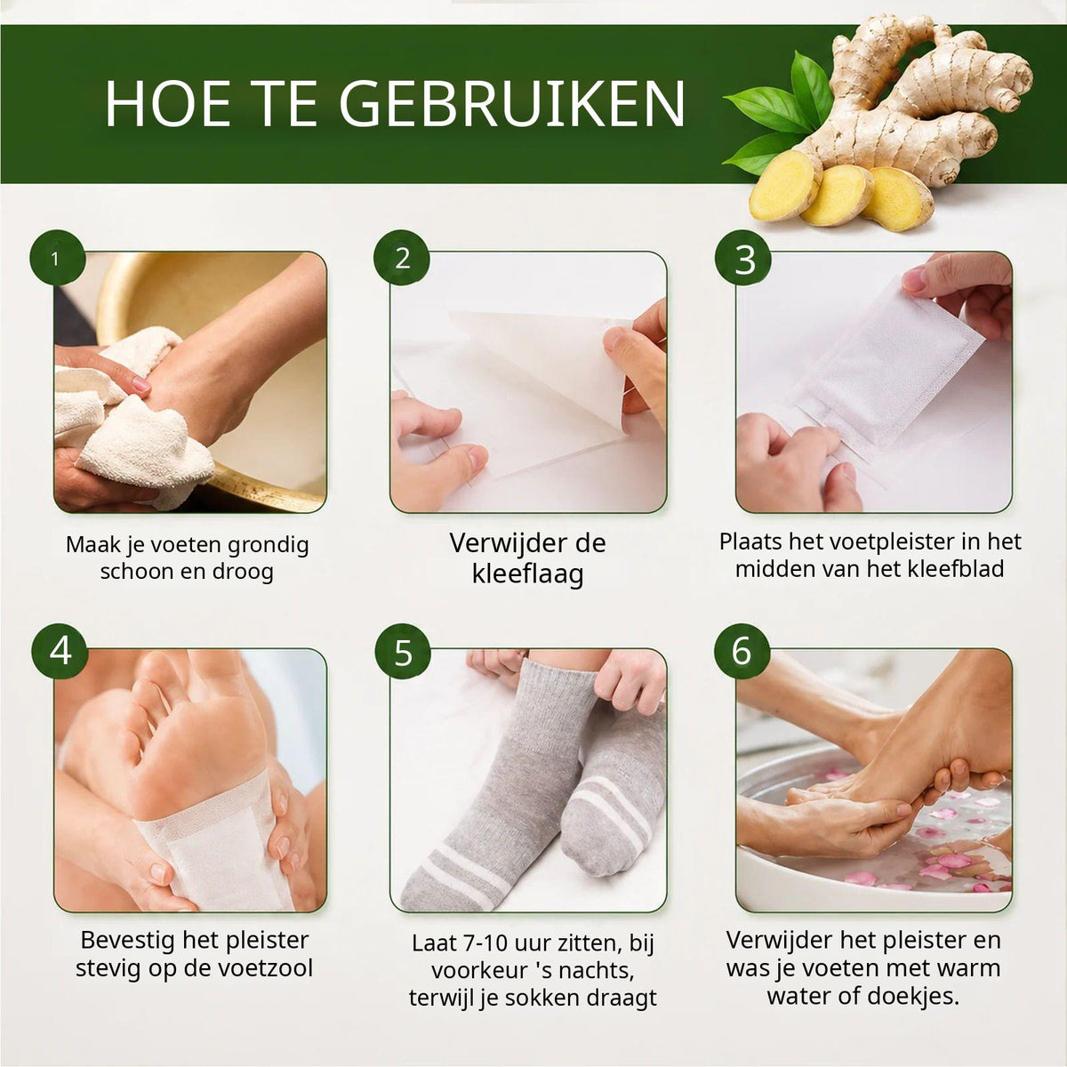 Relivora Gember-detoxpleisters